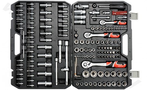 ZESTAW NARZĘDZIOWY XXL 1/2'' 1/4'' 3/8'' 173 CZĘŚCI