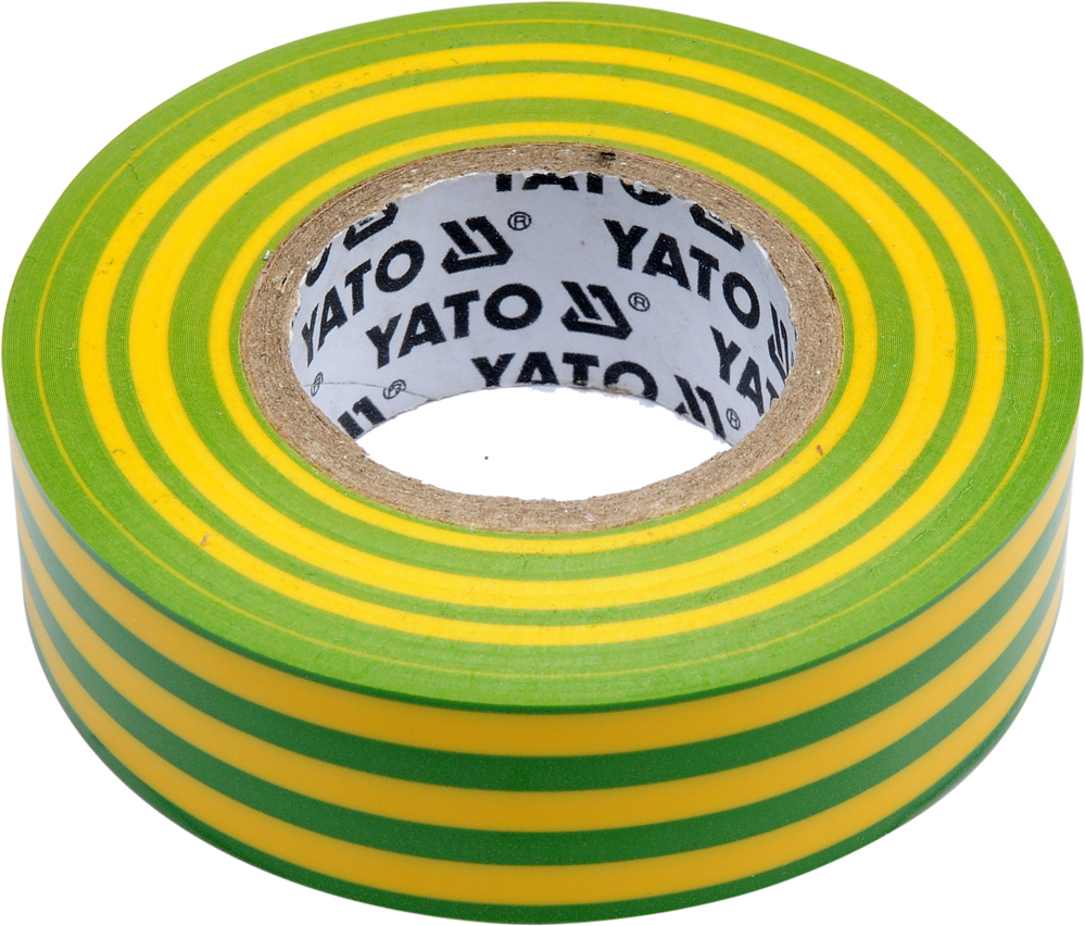 TAŚMA ELEKTROIZOLACYJNA ŻÓŁTO-ZIELONA 19MM*20M