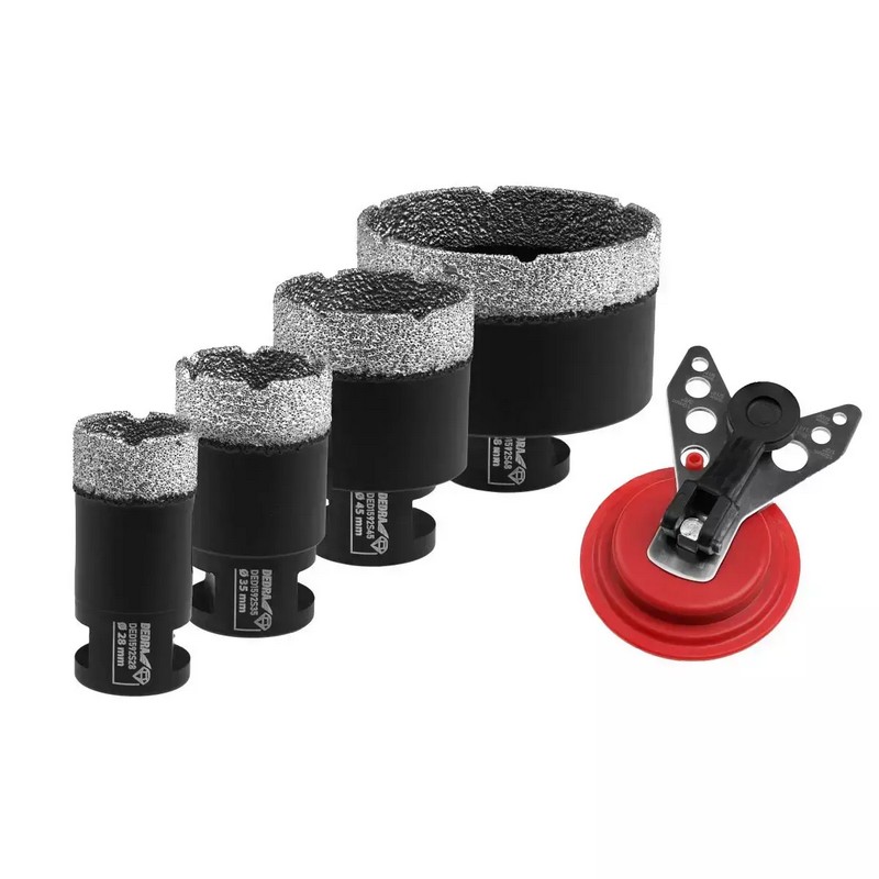 ZESTAW KORONEK DIAMENTOWYCH VACUUM BRAZED 28,35,44,68MM