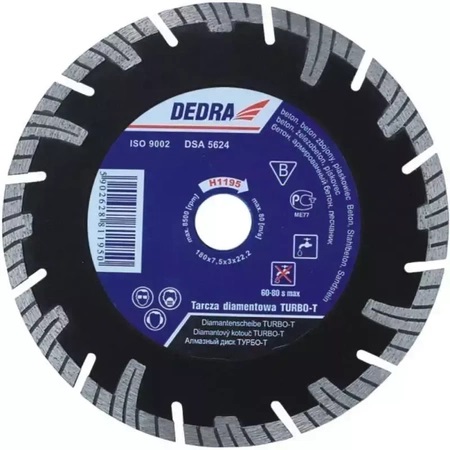 TARCZA DIAMENTOWA 125MM TURBO-T